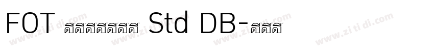 FOT ロックンロール Std DB字体转换